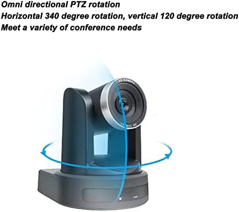 Câmera Suick Ptz, fácil instalação de área ampla visualização abrangente 10x ABS de câmera de videoconferência de zoom óptico com controle remoto para reunião