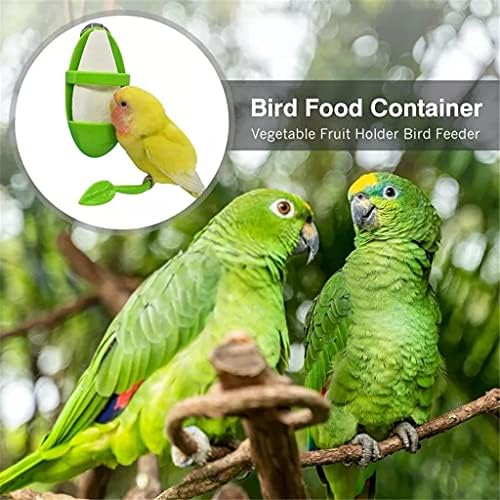 Alimentador de papagaio de slatiom com suporte de vegetais de frutas em pé de rack de plástico para contêiner de alimentos acessórios de gaiola de gaiola