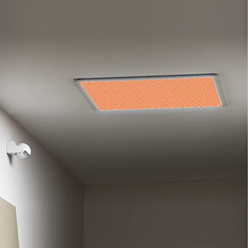 Tampas de luz fluorescentes para o teto dos painéis de difusor de luz-laranja-laranja-fluorescente
