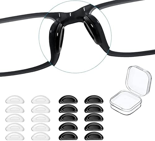Almofadas de nariz óculos, almofadas de nariz de óculos de silicone, almofadas de nariz com alcance anti-deslizamento