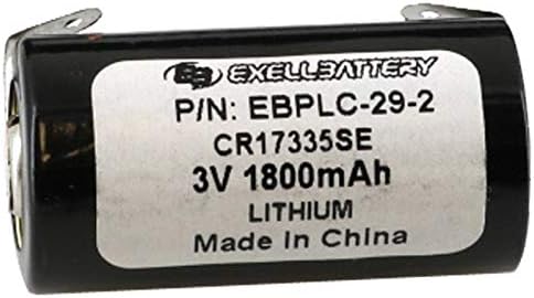 3V Lithium PLC Backup Bateria de solda as abas Substitua CR17335SE Tabs substitui Sanyo: CR17335,