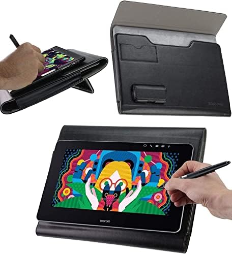 Broonel Leather Graphics Tablet Folio Case - Compatível com Wacom Intuos M Graphics Tablet