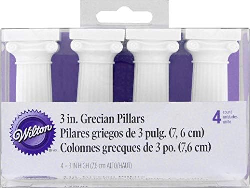 Wilton Pils Grecian Pillars para bolos, 3 polegadas