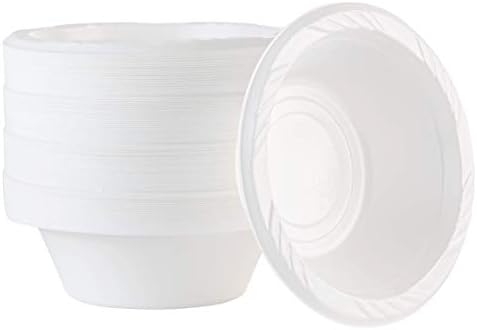 Plasticpro 100 contagem descartável 5 onças de sobremesa branca de plástico