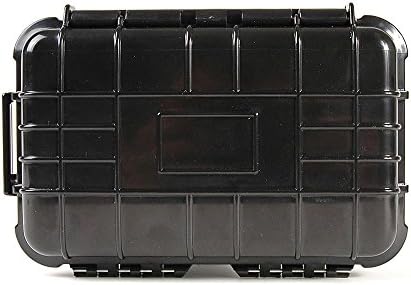 Caixa de equipamentos à prova de intempéries, feita de plástico de polipropileno, preto, 7,5 x 5 x 3,25