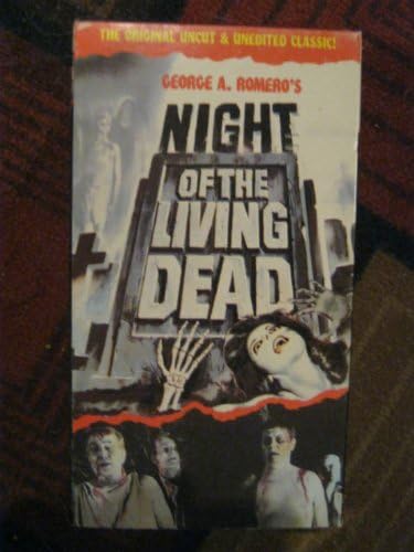 1990 Good Times Home Videar Target International Pictures apresenta a aula original sem cortes e não editada! Noite de George A. Romero, fita VHS de Dead Dead #05-08611