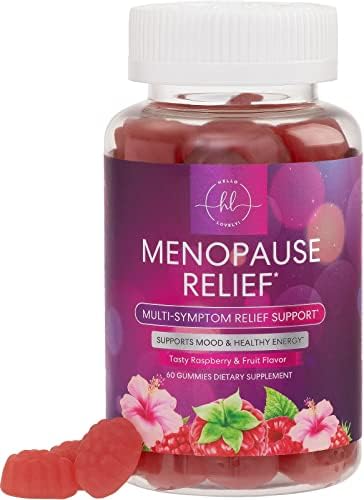 Gommies de alívio da menopausa - suplemento completo da menopausa para mulheres com apoio hormonal para suores noturnos e ondas de calor e mais, ingredientes comprovados sem OGM e sem glúten, 30 porções - 60 gomas