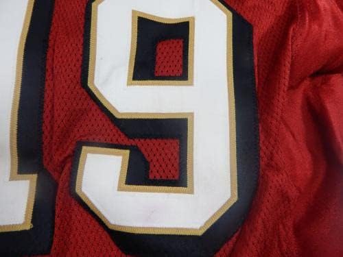 2003 San Francisco 49ers 19 Jogo emitido Red Jersey 40 DP32697 - Jerseys usados ​​na NFL não assinada