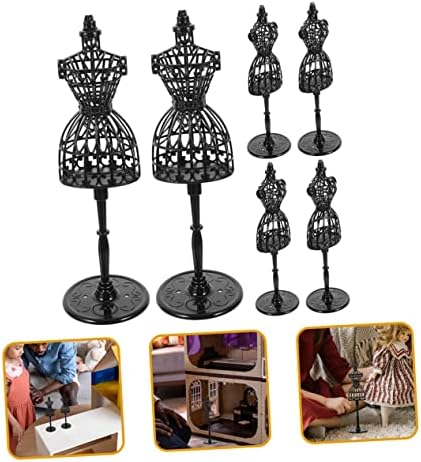 Toyvian 24 PCs Roupas Display Stand Stand Holder Stand Stand Display Display Modelo Roupa Rack Rack Dollo