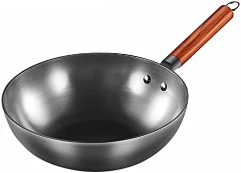 Czdyuf Iron wok tradicional de ferro tradicional wok pan não-bastão pan não revestimento e panelas