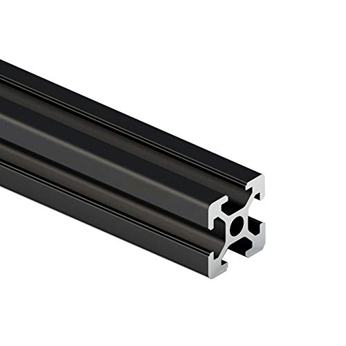 PZRT 2PCS Black 2020 Perfil de alumínio European Linear Rail Linear 2020 Extrusão de perfil de alumínio para a impressora 3D DIY CNC
