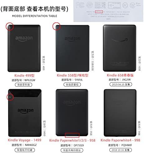 Case compatível com o lançamento de 6 Kindle Paperwhite 10th Generation 2018, capa de caixa de proteção ultra fina