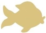 Goldfish Cutout inacabado aquário de madeira náutica Pet Animal Peixe Mdf Shape Canvas Estilo 1
