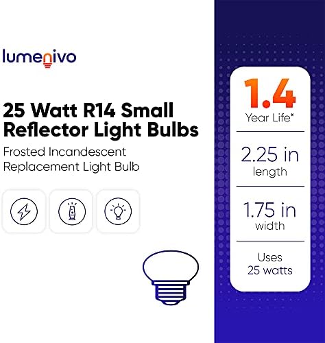 25 watt r14 pequenas lâmpadas refletor lâmpadas - 120/130 volts E26 Substituição de base do