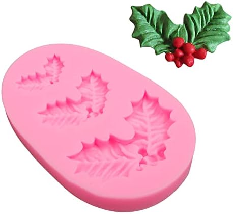 Sinos de Natal moldes de silicone 3 PCs, Snowflake molde o molho de silicone folhas de capote de neve árvore de chocolate fontes para decoração de bolo doces de açúcar cupcak
