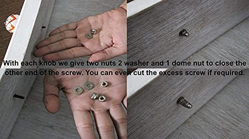 Conjunto de Kpavir de 6 botões de cerâmica artesanais | Gabinete de cerâmica puxados | A gaveta puxa