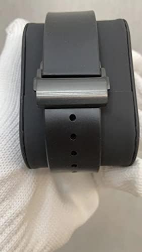 Kit de modificação de relógio de fibra de carbono Aemall para Apple Watch 7 45mm carbonfiber, para 6 SE 5 4 44mm Fluoro Borracha Strap Richard