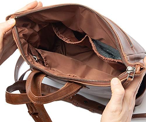 Mini mochila de fraldas minimalistas recém -colhida, âmbar