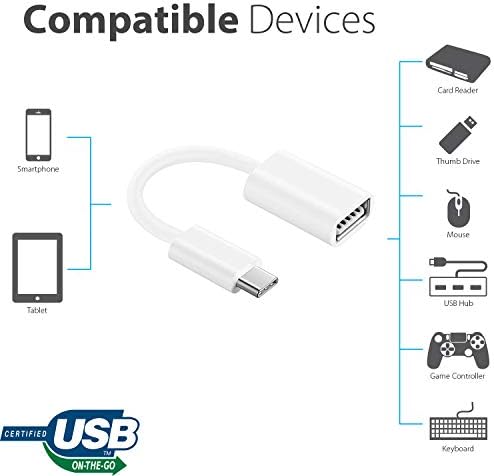 Adaptador OTG USB-C 3.0 Compatível com sua honra Magic4 Ultimate para funções de uso rápido, verificado e de uso múltiplo, como teclado, unidades de polegar, ratos, etc.