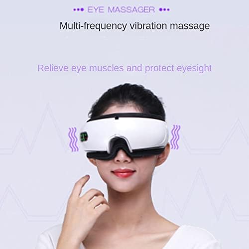 Massageador ocular com calor sem fio Charging Recarregável Música Bluetooth Máscara de Olhos Aquecida