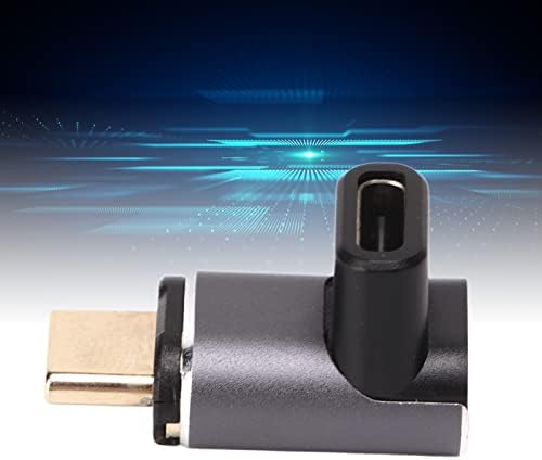 Adaptador USB C Magnético Tipo C Adaptador magnético do ângulo reto 40 Gbps Transmissão Gold Conector USB