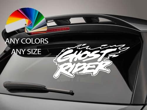 Ghost Rider 25 cm adesivos de vinil à prova d'água Decalques engraçados Decalques de carro para baixo