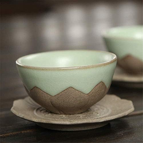 Conjunto de xícaras de chá, xícaras de café Conjunto de chá Kungfu Conjunto de chá simples Kung fu bolha bolha bolha de chá cerâmica xícara de chá de chá de chá acessórios de chá de chá