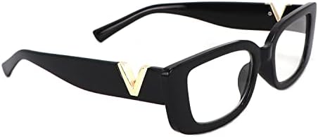Computador Fuprecioso Blocking Blocking Light Reading Glasses for Women Eleglishing Retângulo Readers Glasses