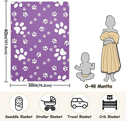 Mchiver Paws Cobertores de bebê para meninas meninos recebendo cobertores menina menina cobertor cobertor