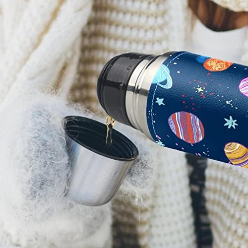 Caneca de café, términa, caneca de viagem, copo de café, caneca de café isolada, universo Blue Galaxy Planet Spaceship Pattern