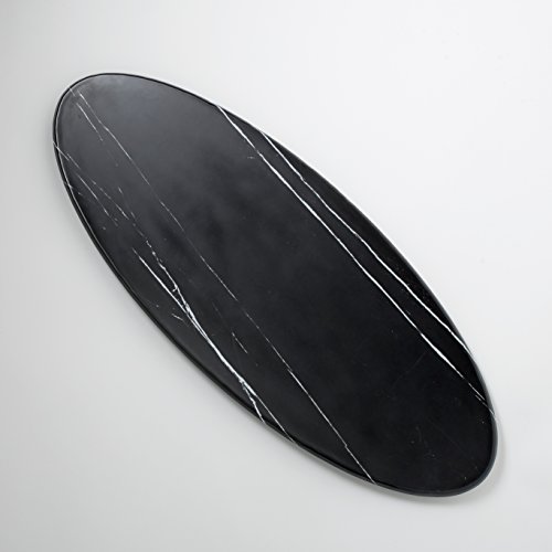 American Metalcraft MB25 Melamine Oval Serving Board, mármore, preto, 25 1/2 polegada de comprimento
