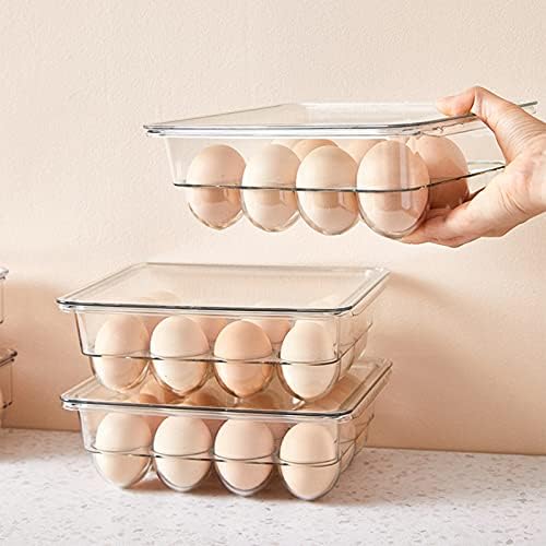 Rack de ovo Maiduoduo01, suporte transparente para o ovo de estimação respirável da temperatura resistente a ovo para a caixa de ovo em casa aeronave para a geladeira