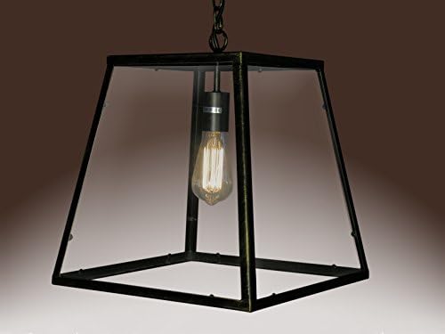 Armazém da Tiffany LD4013 Minerva 1-Light Black Edison Lamp com pingente de bulbo