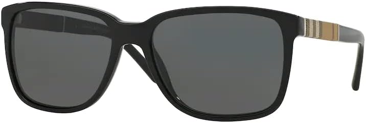Burberry Be4181 Óculos de sol quadrados para homens + pacote com designer iwear kit de cuidados com óculos de cortesia