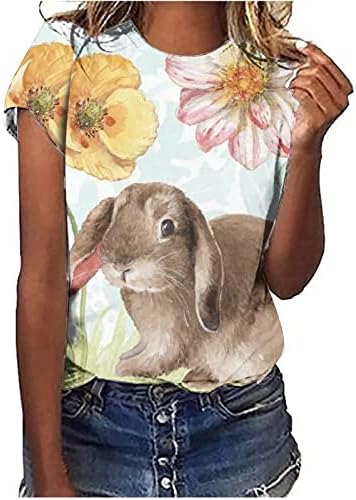 Camisetas de páscoa femininas camisetas fofas ovos de coelho