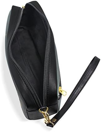 VIPSK Alunos pretos de grande capacidade de alta qualidade de couro puil lanchone bolsa bolsa estacionária maquiagem