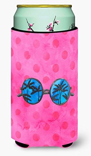Tesouros de Caroline BB8179TBC Óculos de sol Rosa Polkadot Garoto alto Hugger, rosa, lata de manga mais