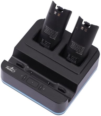 Funcional genérico 3in1 Carregador Dock & Battery Pack para Nintendo Wii U, Black