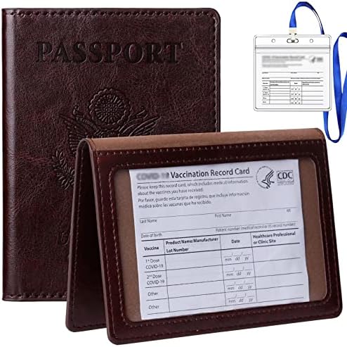 Bolsa de viagem para porta de passaporte Tigari, passaporte e portador de cartões de vacina, carteira de passaporte