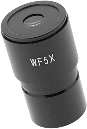 Microscópio Pofet WF5X Interface de ocular angular larga 23.2mm Microscópio biológico grande campo - preto