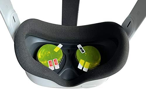 3 pares de filmes de tela de lentes filmes de protetores para Oculus Quest 2-lente Protetor de