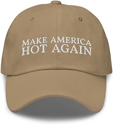 Make America Hot Again Dad Hat - Cap engraçado de mudança climática bordada
