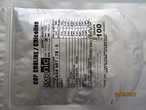 Axênico 100 gramas cdp colina/citicoline 99,8% pó CAS 987-78 - 00