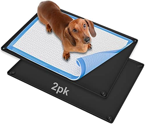 Skywin Pee Pad Padring - Sem derramamento e vazamentos Silicone Puppy Pad Padrocer, Seguro de 30 x 23 polegadas