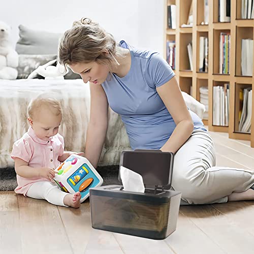 HSWT Baby Wipes Dispenser Wipe Holder - Capacidade de limpeza de limpeza de limpeza de limpeza de