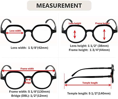 Eyekepper 4 Packing Retro Design Glasses for Women Leitura - Reading vintage Óculos Leitores de lentes