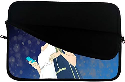 Saco de manga de laptop de anime de namorada doméstica bolsa de laptop de 13 polegadas com superfície de mousepad - proteja seu caderno em grande estilo com este laptop de bolsa de anime e manga de tablet