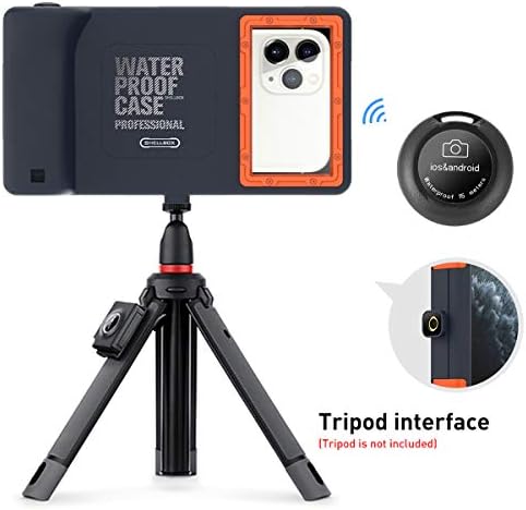 AICASE Universal Wateropers Subwater Photography Couchings com Bluetooth Camera obturador controle remoto para todos os smartphones