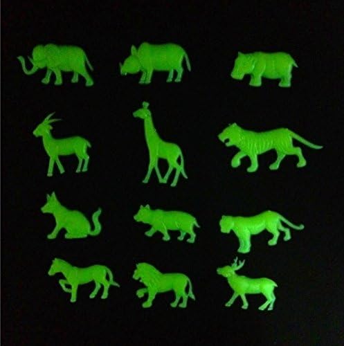 26 peças brilham nos adesivos de parede 3D fluorescentes escuros, decalques, decoração de quarto de crianças