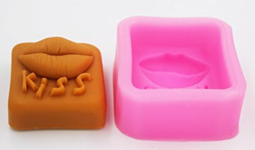 Longzang Silicone Soop moldes Shapes Lips Beiss Soap Mold